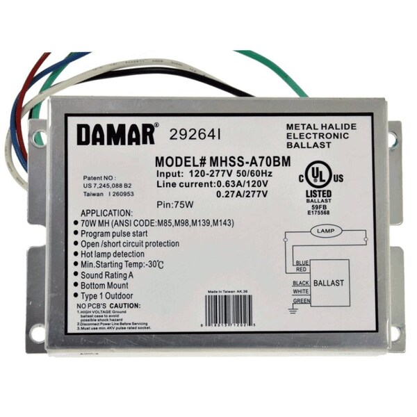 Ilb Gold Hid Metal Halide Ballast, Replacement For Magnetek 188166 188166 - main